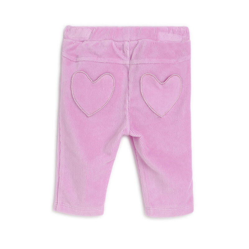 Girls Medium Pink Solid Long Trouser image number 1